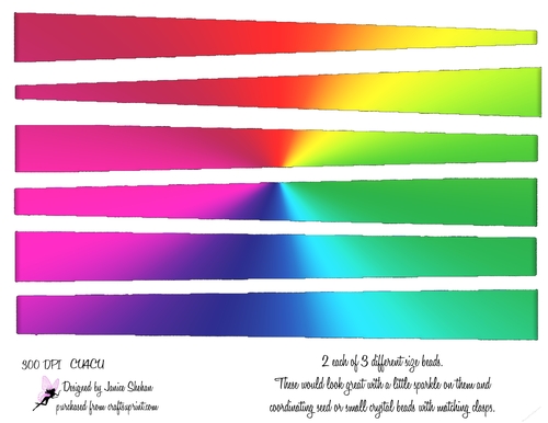 PAPER BEADS - PB 26 RAINBOW