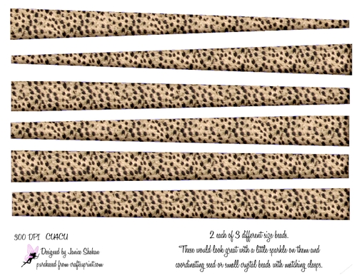 PAPER BEAD PB 33  - CHEETAH, LEOPARD