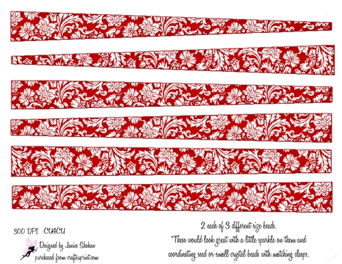 PAPER BEAD PB 36  - FLOWERS, FLORAL