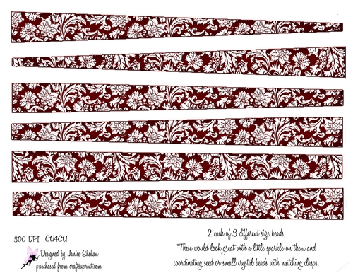 PAPER BEAD PB 39  - FLOWERS, FLORAL