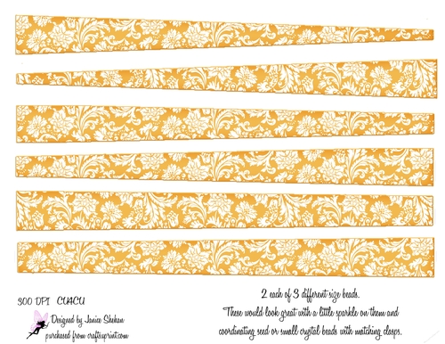 PAPER BEAD PB 40  - FLOWERS, FLORAL
