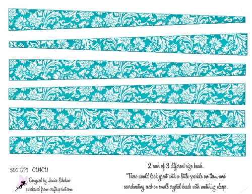 PAPER BEAD PB 42  - FLOWERS, FLORAL