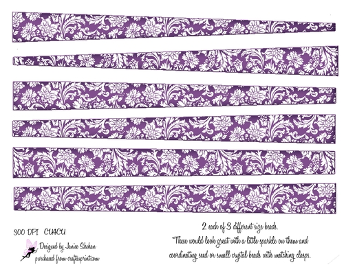 PAPER BEAD PB 44  - FLOWERS, FLORAL