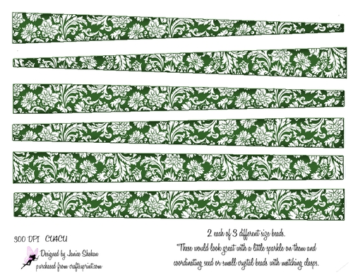PAPER BEAD PB 46  - FLOWERS, FLORAL