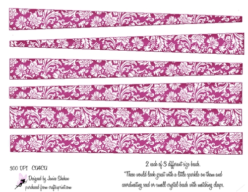PAPER BEAD PB 47  - FLOWERS, FLORAL