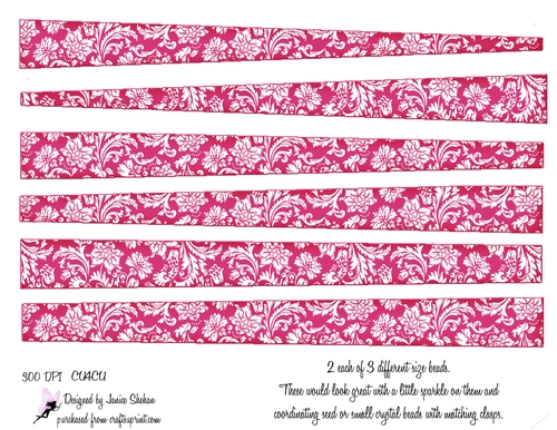 PAPER BEAD PB 48  - FLOWERS, FLORAL