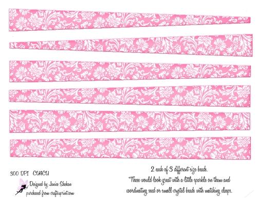 PAPER BEAD PB 49  - FLOWERS, FLORAL