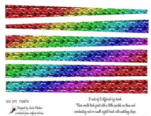 PAPER BEAD PB 52  - RAINBOW WILD COLORS
