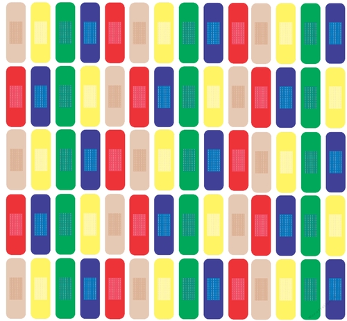 BANDAID  MEDICAL BACKGROUND SCRAPBOOKING 