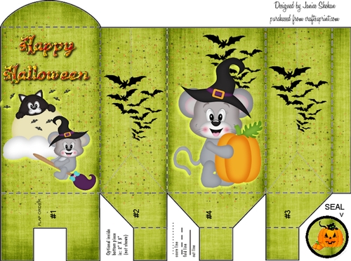 HALLOWEEN MICE - TREAT BAG AND SEAL