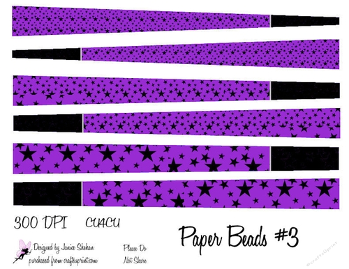 GORGEOUS PAPER BEADS HALLOWEEN - PB 3