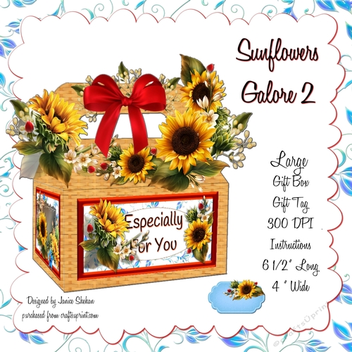 LARGE GIFT BOX - SUNFLOWERS GALORE 2