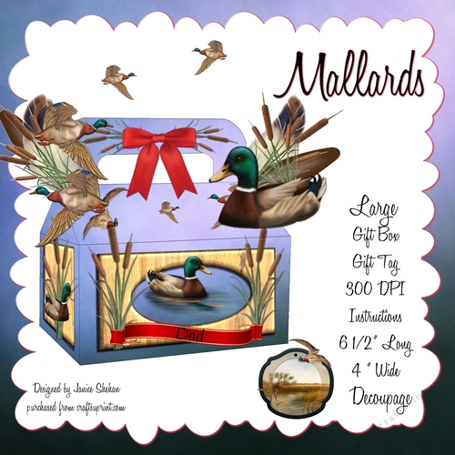 LARGE GIFT BOX - MALLARDS FOR MEN FATHERS DAY BIRTHDAY