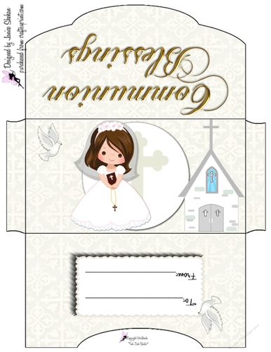 FIRST COMMUNION MONEY WALLET - GIRLS BR