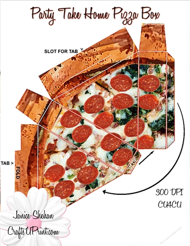 PARTY PIZZA SLICE BOX