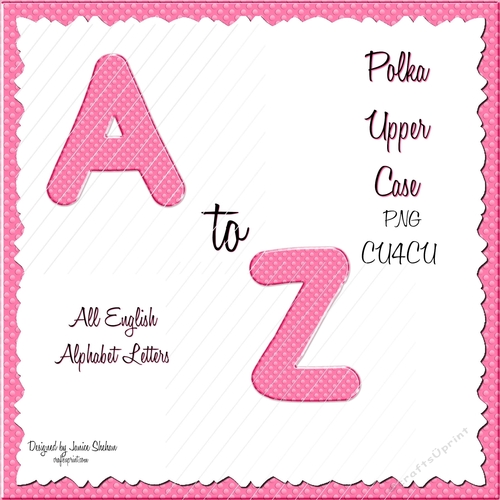 POLKA UPPER CASE - ALPHABET LETTERS