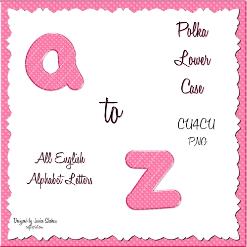 POLKA LOWER CASE - ALPHABET LETTERS