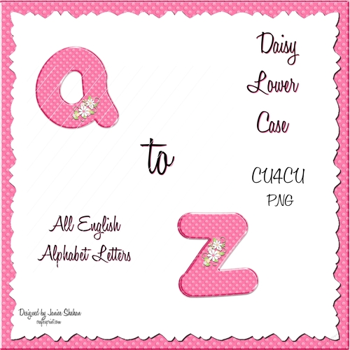 DAISY LOWER CASE - ALPHABET