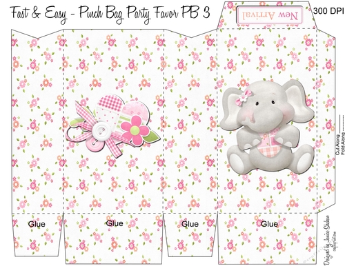 BABY GIRL SHOWER GIFT PINCH BAG PB 3