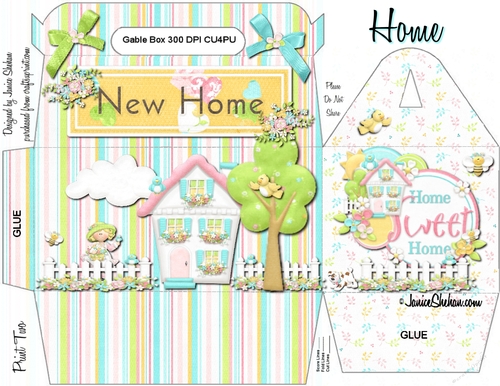 NEW HOME - GABLE HOUSE GIFT BOX