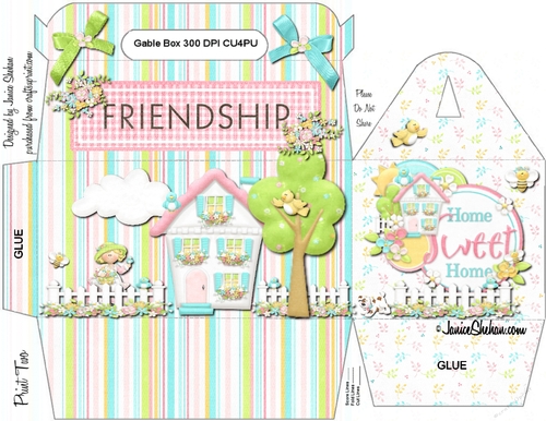 FRIENDSHIP - GABLE HOUSE GIFT BOX