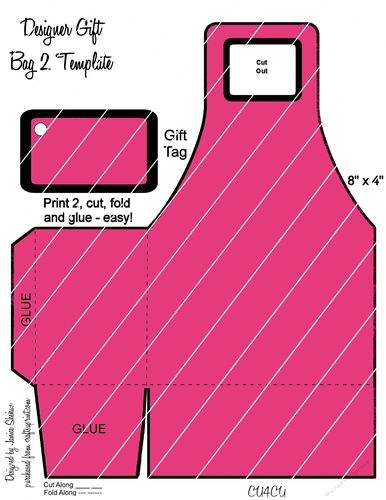 DESIGNER GIFT BAG TEMPLATE 2