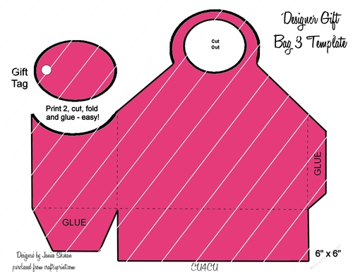 DESIGNER GIFT BAG TEMPLATE 3
