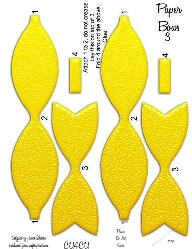 PAPER BOWS 3 CLIPART DESIGNER RESOURCES 