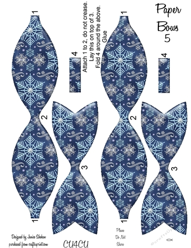 PAPER BOWS 5 CLIPART DESIGNER RESOURCES 