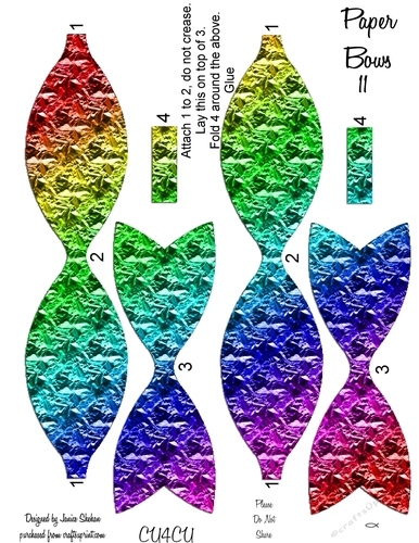 PAPER BOWS 11 CLIPART DESIGNER RESOURCES