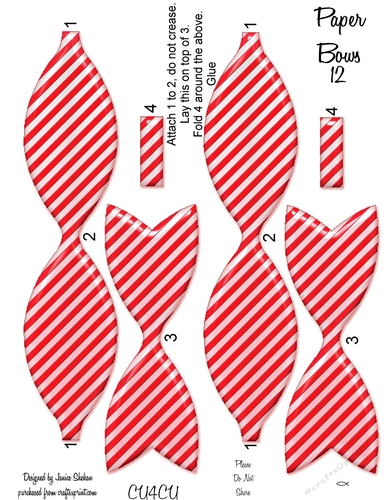 PAPER BOWS 12 CLIPART DESIGNER RESOURCES