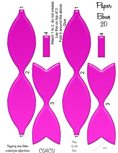 PAPER BOWS 20 CLIPART DESIGNER RESOURCE