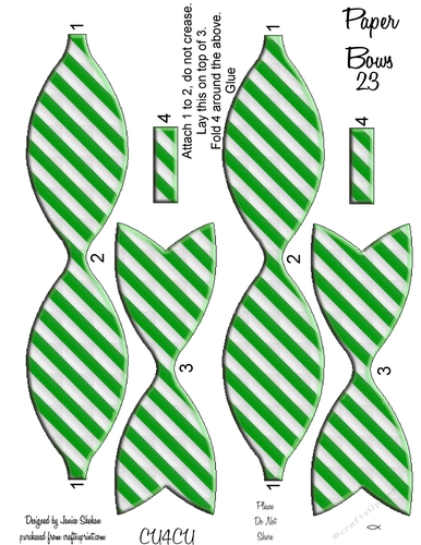PAPER BOWS 23 CLIPART DESIGNER RESOURCE