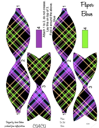 PAPER BOWS 2 CLIPART DESIGNER RESOURCES 