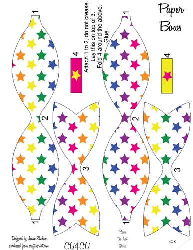 PAPER BOWS 2 CLIPART DESIGNER RESOURCES 