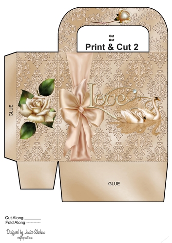WEDDING BRIDAL GIFT BAG 1 - SWANS