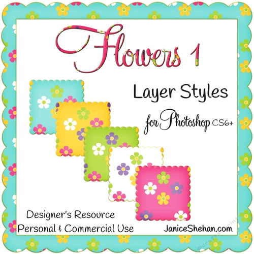 PHOTOSHOP STYLES - FLOWERS 1