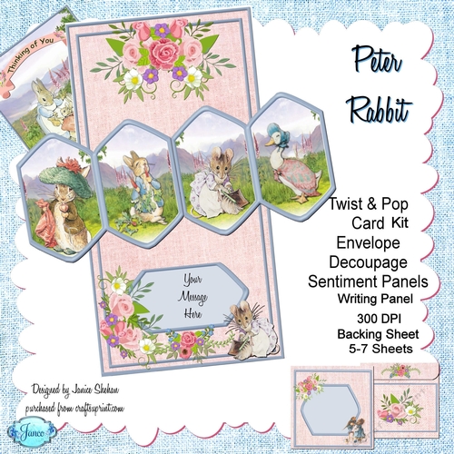 PETER RABBIT - TWIST AND POP CARD KIT