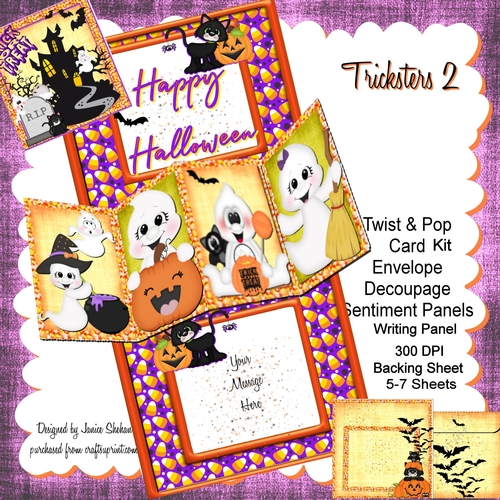 HALLOWEEN TRICKSTERS 2 - TWIST AND POP CARD KIT 14