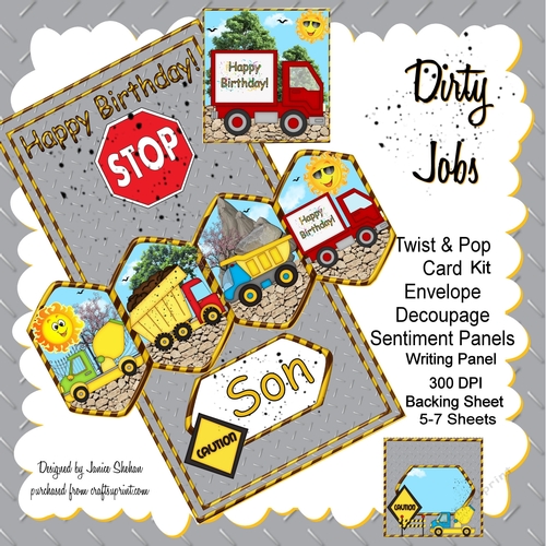 DIRTY JOBS - TWIST AND POP CARD KIT 15