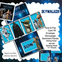 TWIST AND POP CARD KIT - RISE OF SKYWALKER STAR WARS