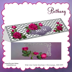 SLIM LINE CARD, ENVELOPE KIT - BETHANY