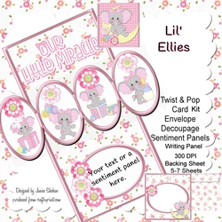 TWIST AND POP CARD KIT - LIL ELLIES NEW BABY GIRL