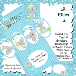 TWIST AND POP CARD KIT - LIL ELLIES 2 NEW BABY BOY
