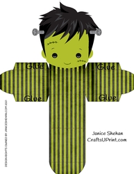 HALLOWEEN FRANKENSTEIN TOP TREAT BOX