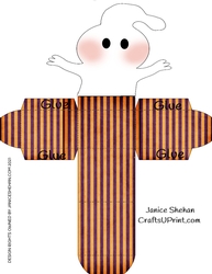 HALLOWEEN GHOST TOP TREAT BOX