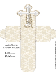 EASTER, BAPTISM, WEDDING, BRIDAL, CHRISTENING, FAVOR TREAT GIFT BOX