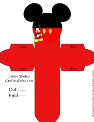 DISNEY MICKEY MOUSE GIFT FAVOR BOX