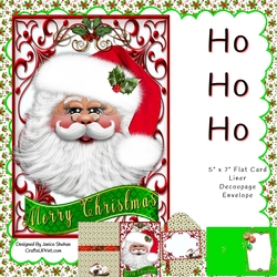 SANTA CLAUS KLAUS KRIS KRINGLE ST. NICK, CHRISTMAS CARD KIT