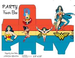 SUPER WOMAN MARVEL COMICS SUPER HEROS FAVOR BOX
